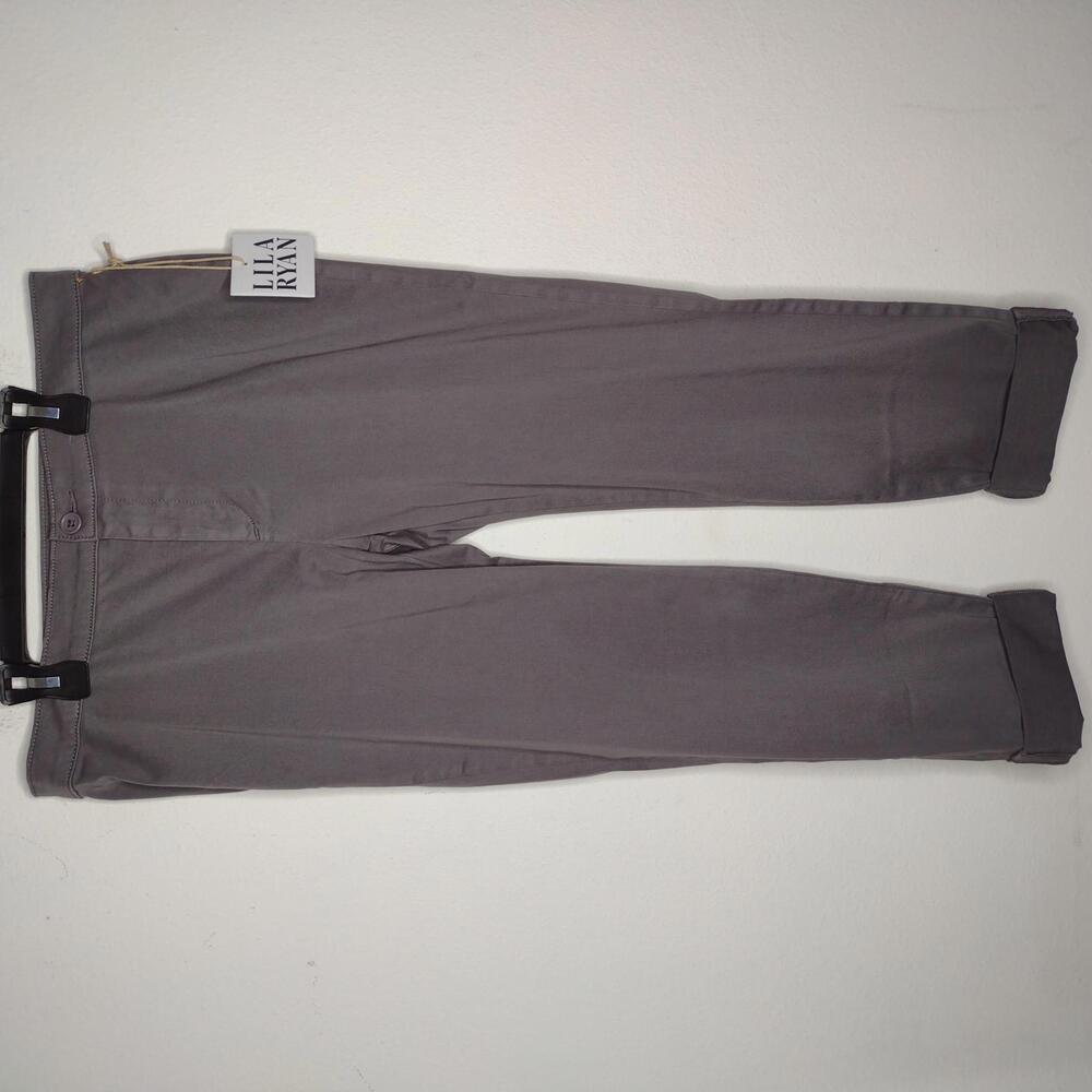 NWT Lila Ryan Women's Steel Gray/The Zuri Tapered Pants Size 12